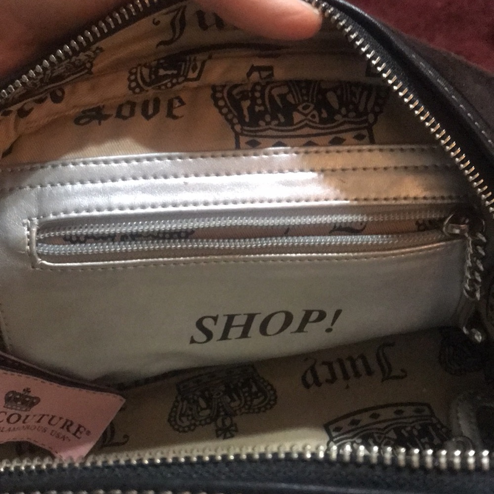 Rare Vintage Juicy Couture OG Bowler Bag Purse Velour Brown Charm Love P&G Y2k - Picture 14 of 17